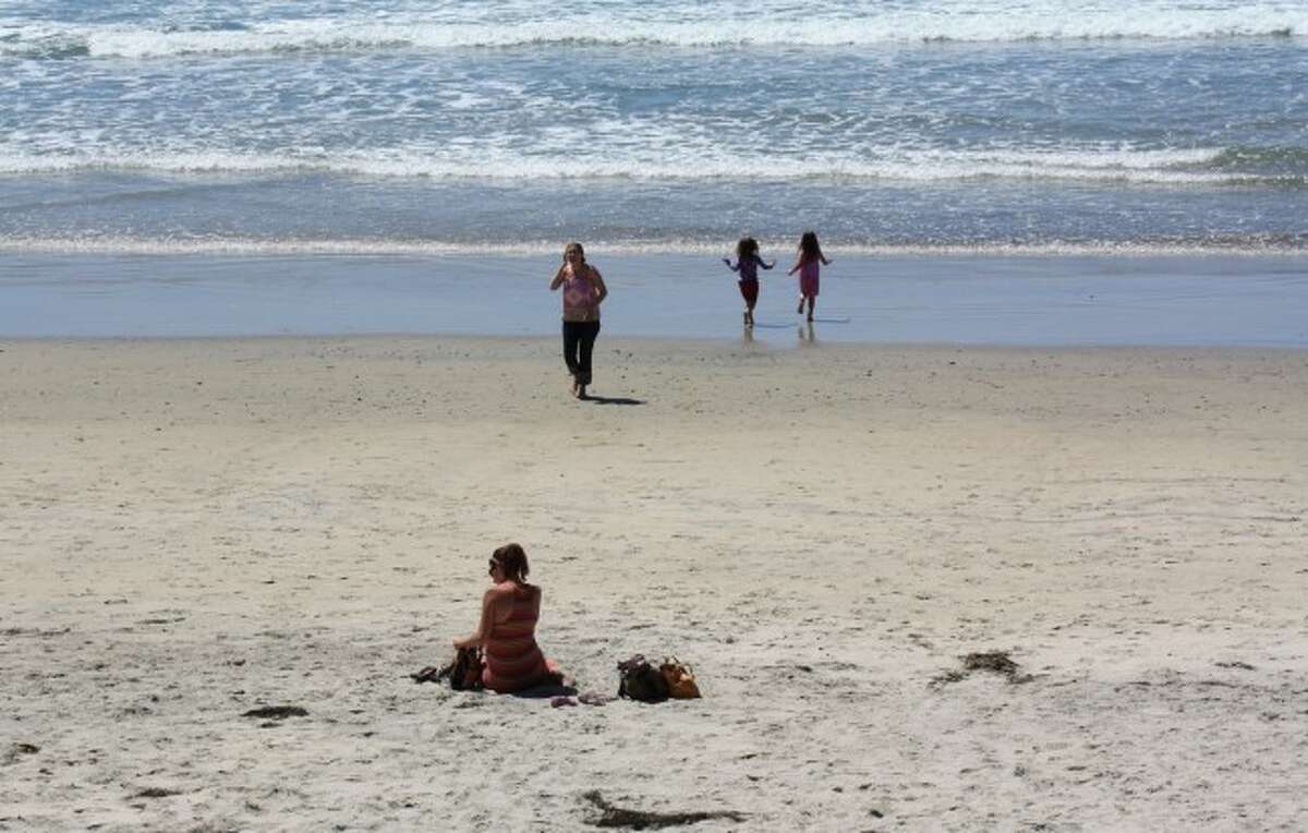 Walking Topless Beach