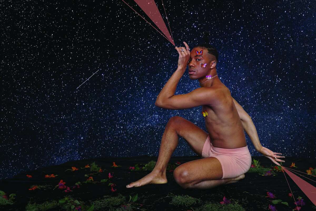 Performer Saturn Rising in�Topsy-Turvy Queer Circus' "Paradise:�Return to Aja."