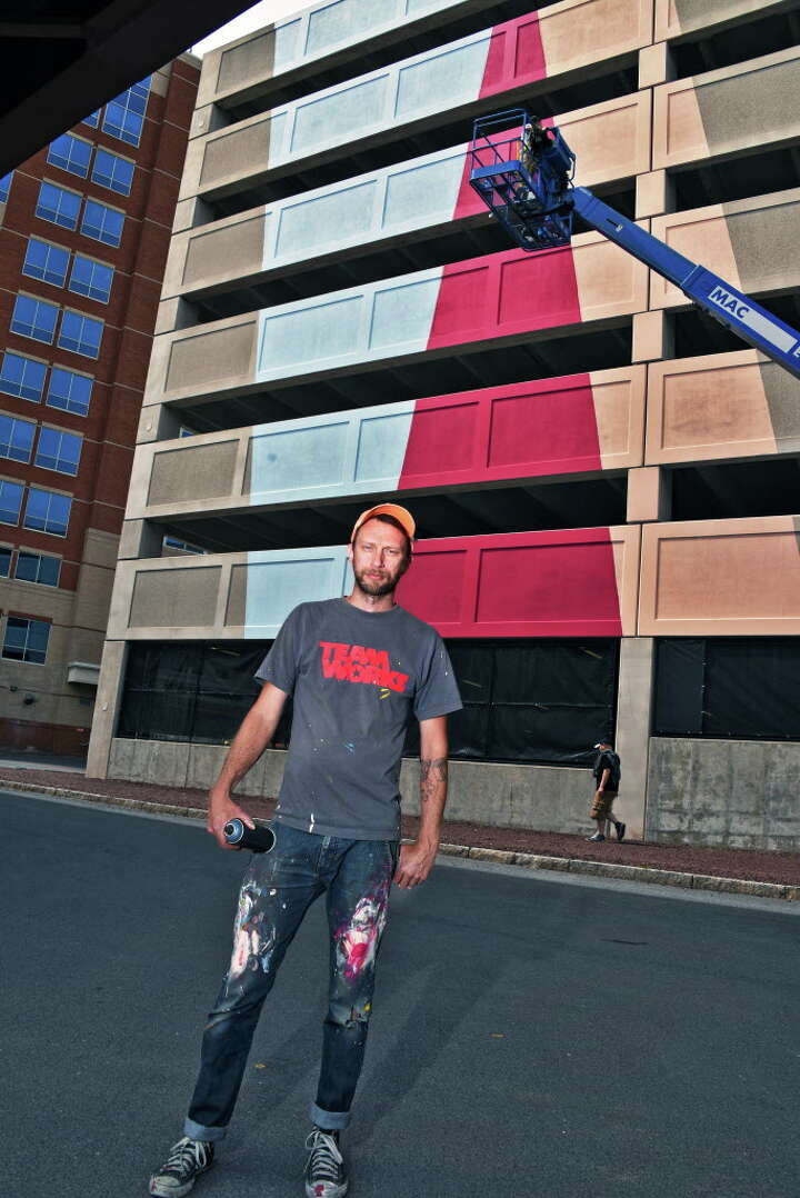 Street Artist Hellbent Creates Downtown Albany Mural