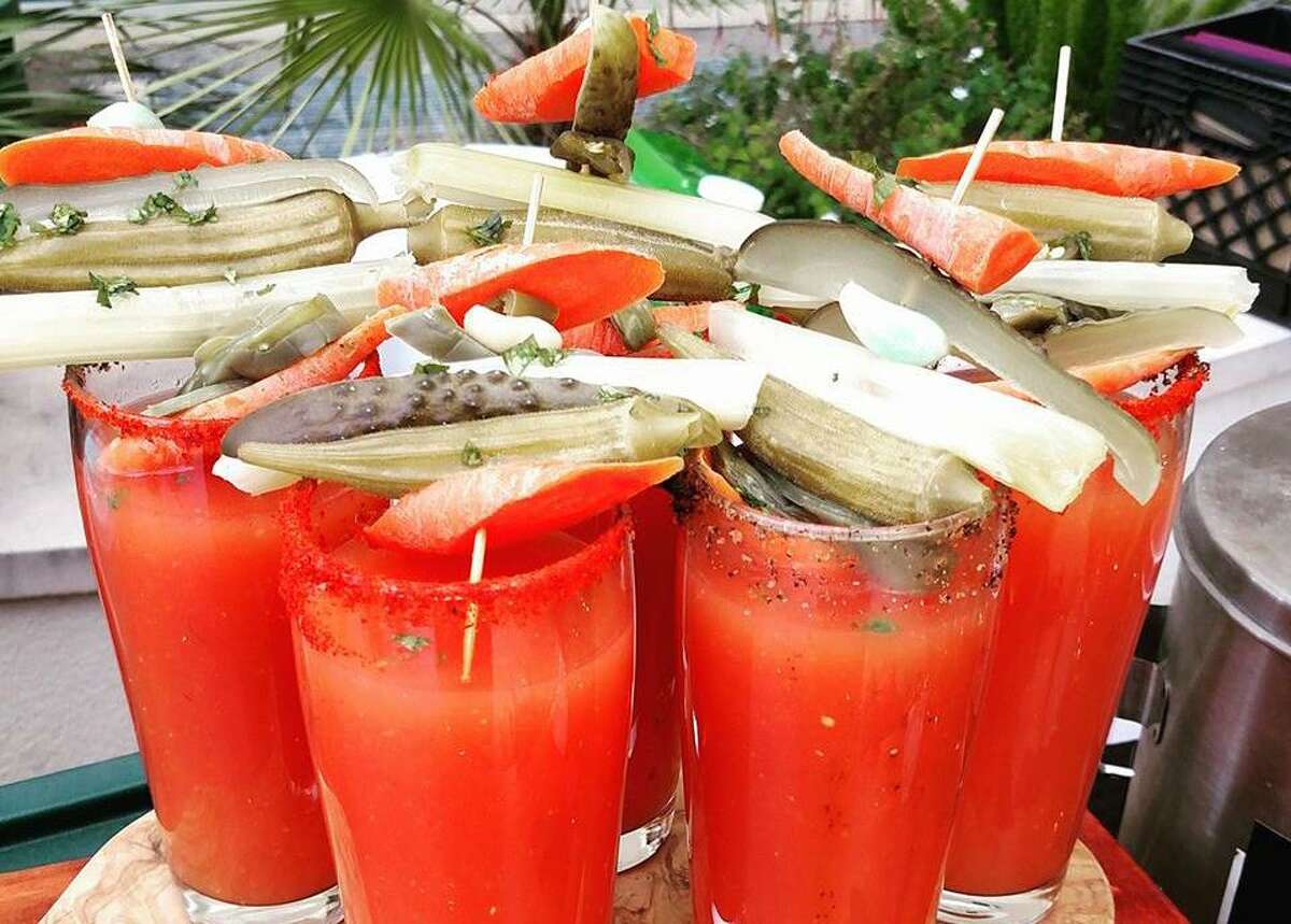 The Madge's Bloody Mary is created with a fermented spicy bloody mary mix.