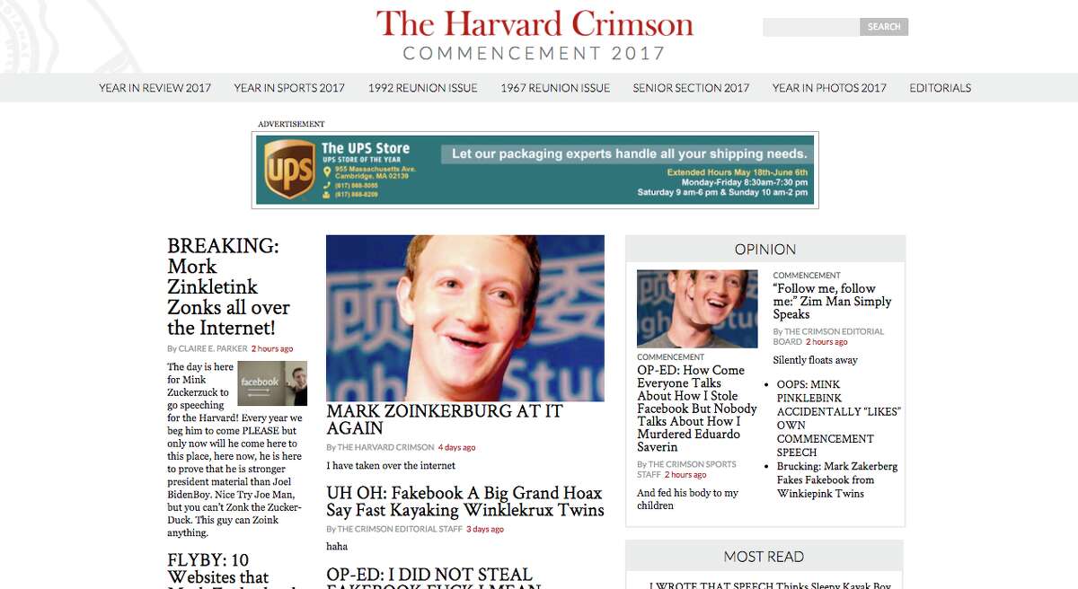 Harvard Crimson via the Wayback Machine