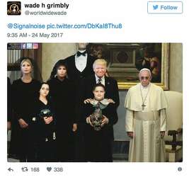 Omen Kid Makes Trump Pope Portrait Even Creepier Sfchronicle Com