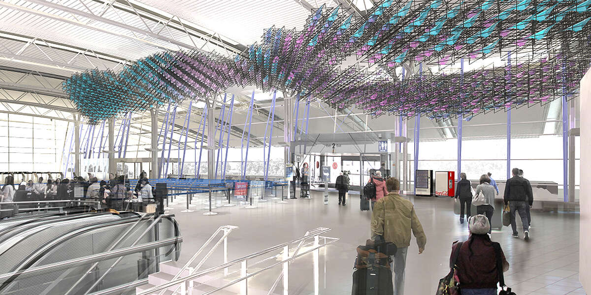An artist's rendering of SPECTROPLEXUS, which will be built in Lambert International Airport's Terminal 2.