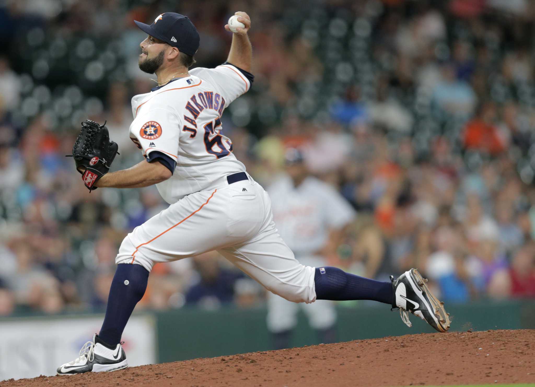 File:Jordan Jankowski pitching for the Houston Astros in 2015 Spring  Training (2).jpg - Wikimedia Commons