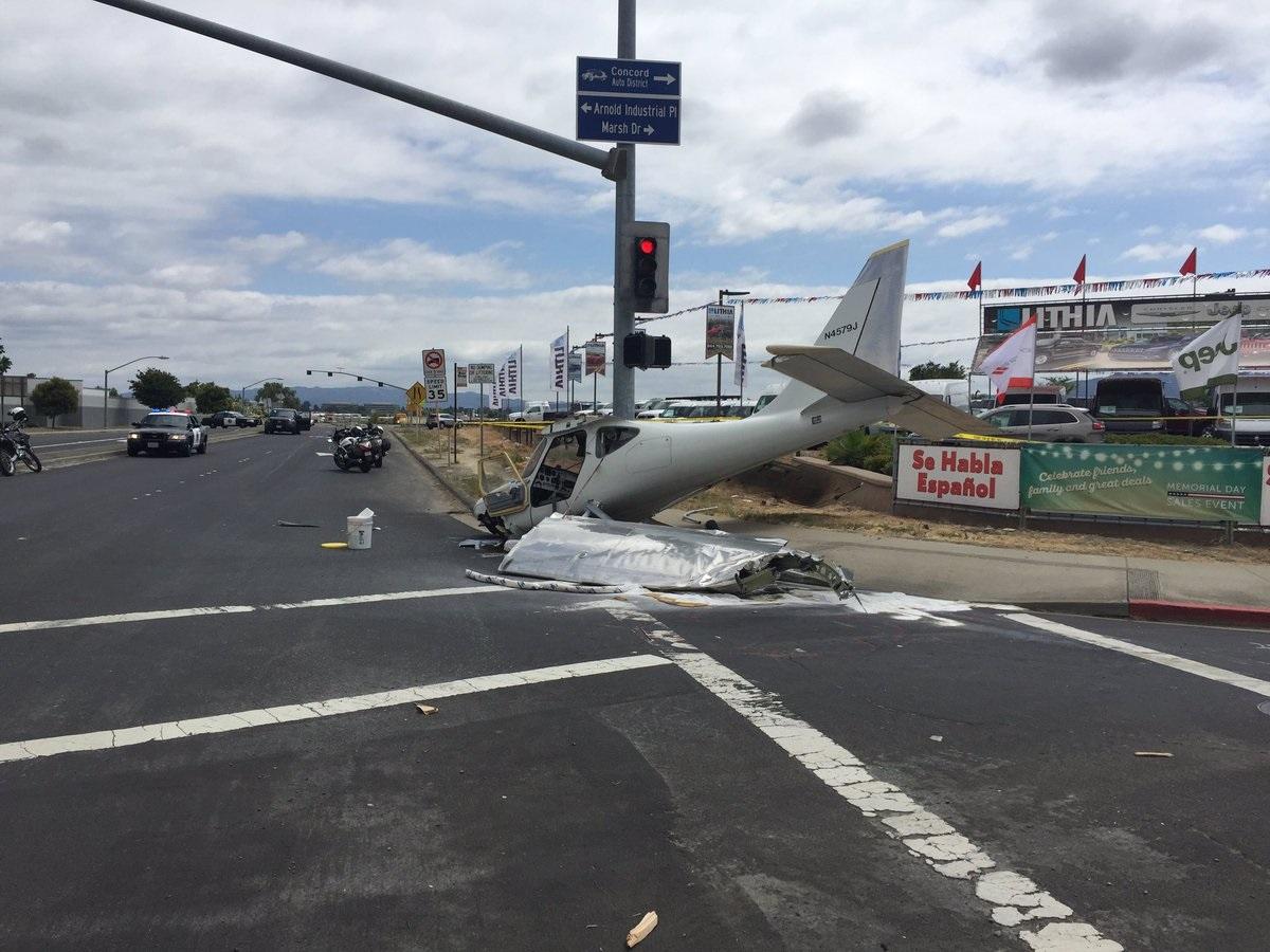 Pilot injured in small plane crash at Concord airport