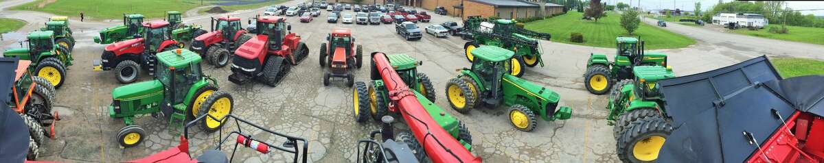 North Huron High School held its annual "Drive Your Tractor to School" event this week.