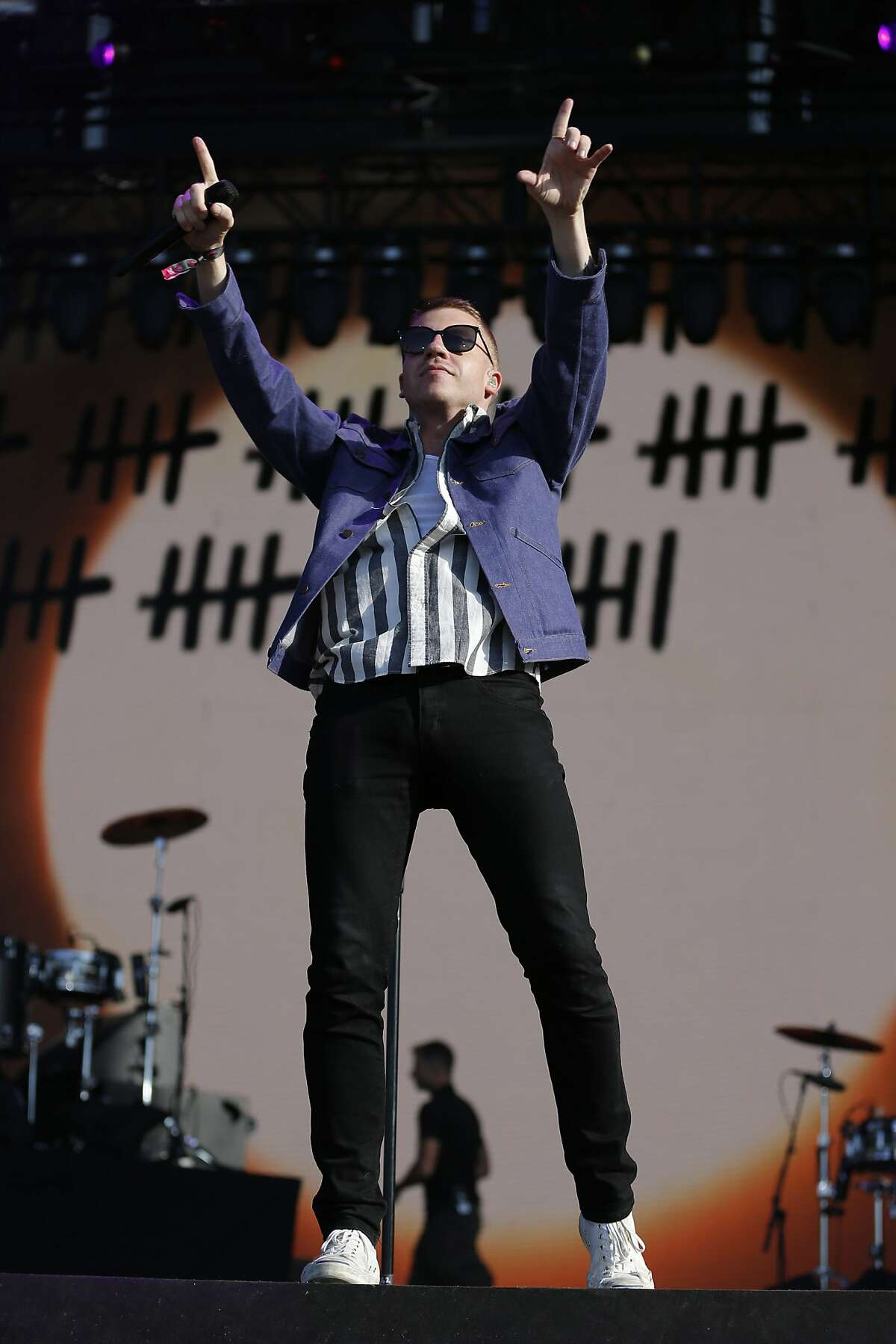 Macklemore performs during BottleRock on May 26, 2017, in Napa.