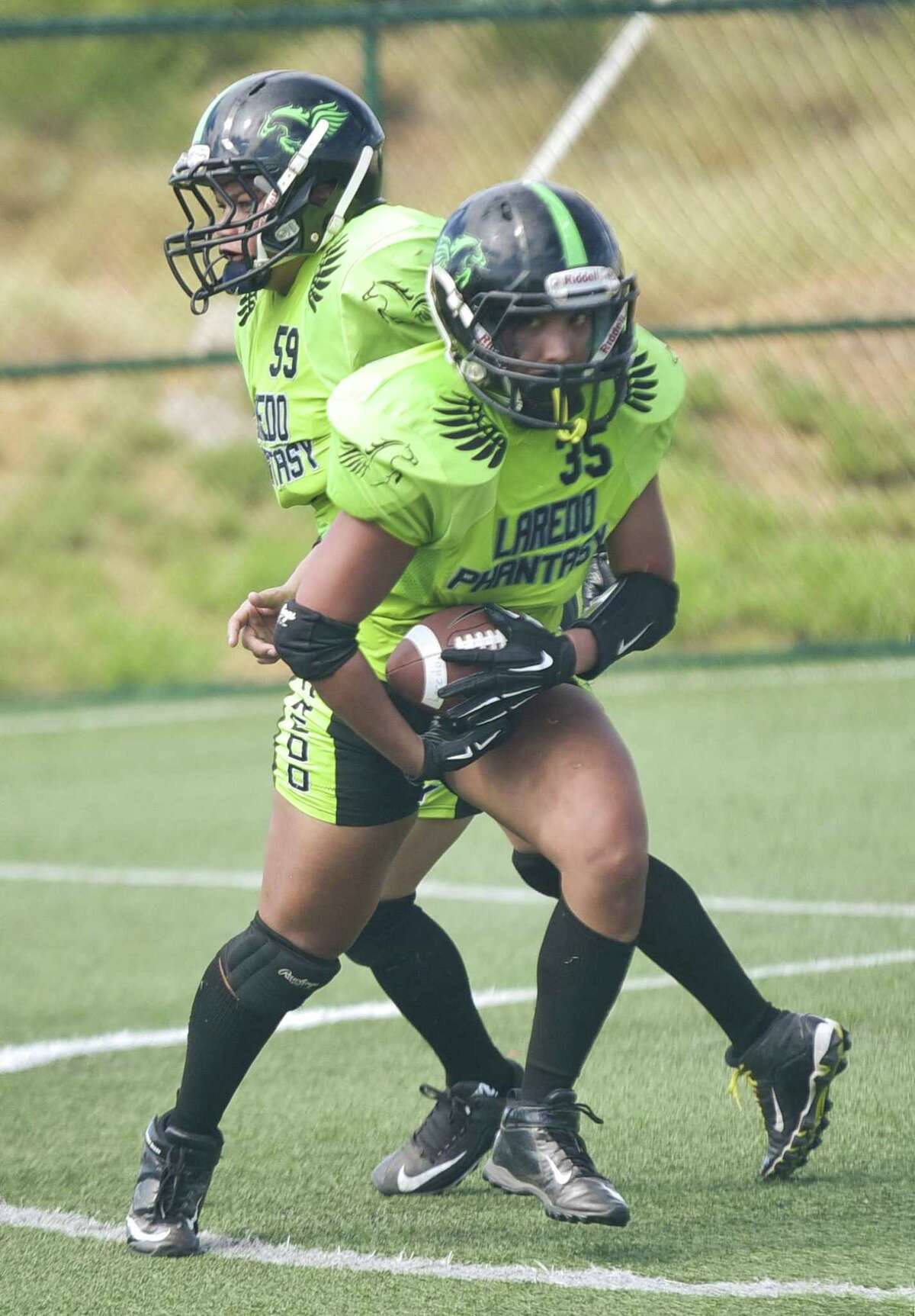 Phantasy running back Norma Estrada ran for 100 yards and three touchdowns in the second half of last week’s 54-32 loss to the South Texas Generals.
