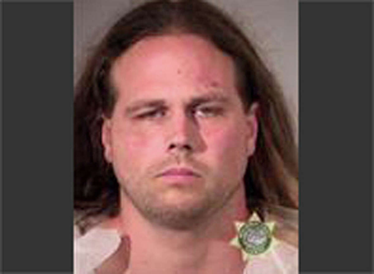 This booking photo provided by Multnomah County Sheriff's Office shows Jeremy Joseph Christian. Authorities on Saturday, May 27, 2017 identified Christian as the suspect in the fatal stabbing of two people on a Portland light-rail train in Oregon. (Multnomah County Sheriff's Office via AP)