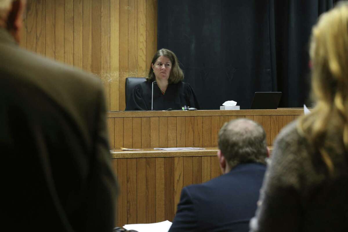 Bexar County Impact Court Judge Laura Parker presides over a murder trail at her courtroom in the basement of the Bexar County Courthouse, Monday, May 8, 2017. Impact Court is designed to take some of the cases from courts that have huge dockets while also reducing the overpopulation problem at the Bexar County Jail.