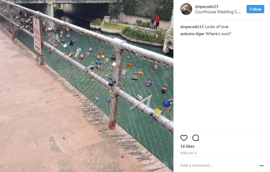 Secret River Walk 'lock bridge' international symbol of love