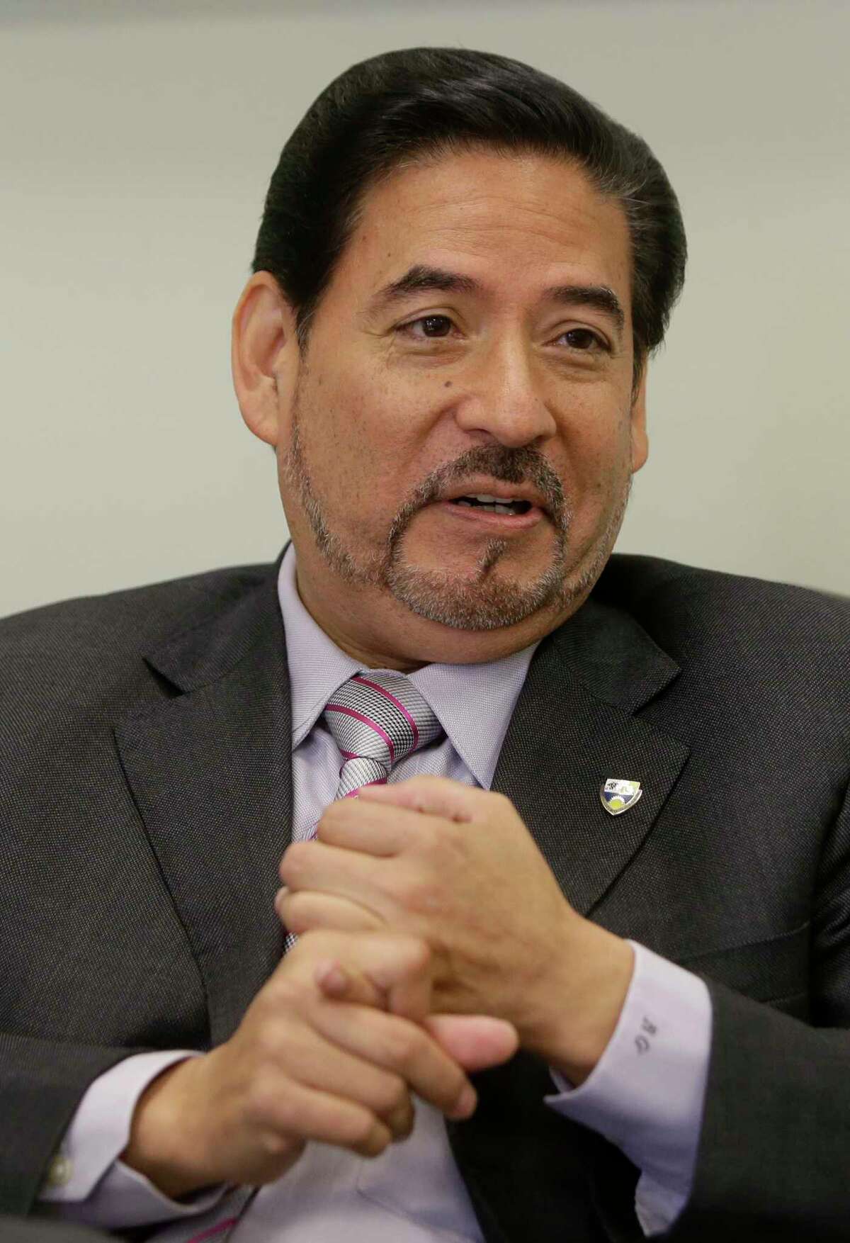 Richard Garza, CEO and superintendent of Houston Gateway Academy, shown here in April 2017 file photo. ( Melissa Phillip / Houston Chronicle )