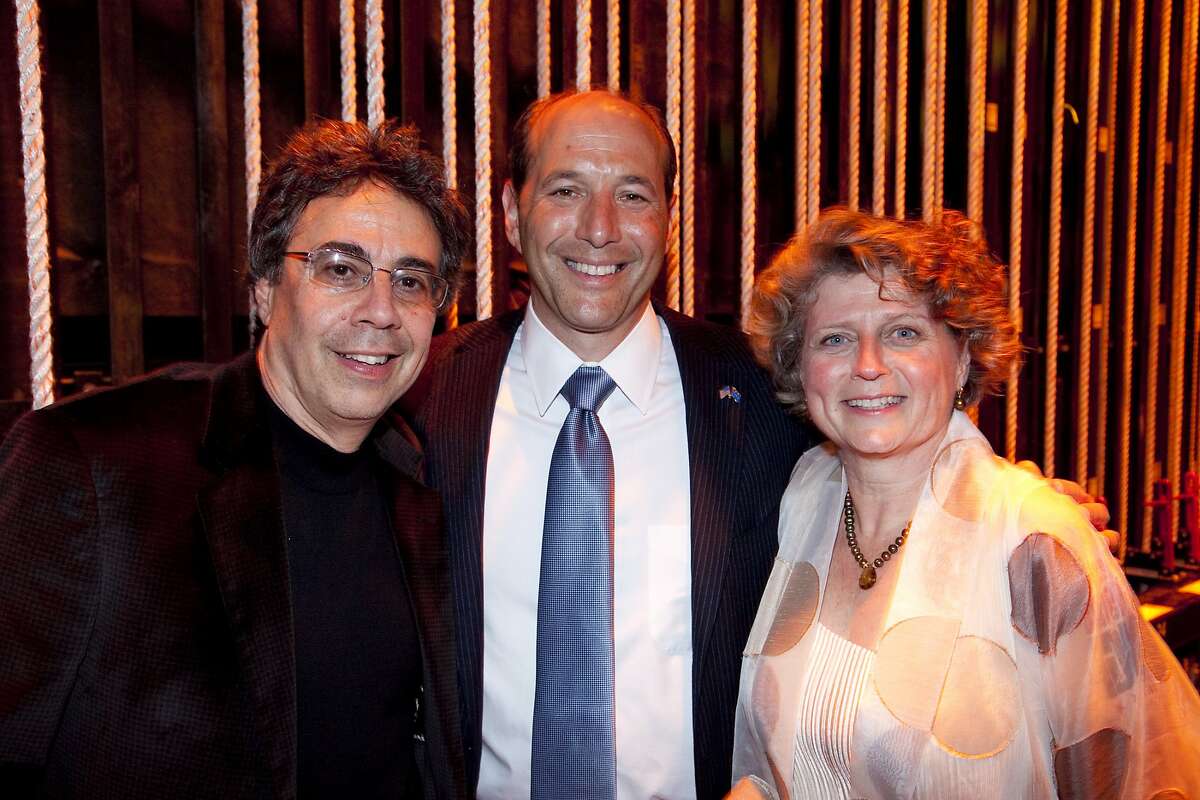 Tony Taccone (left) with Jeff Bleich, US Ambassador to Australia and Susie Medak / By Cheshire Isaacs. April 2010.