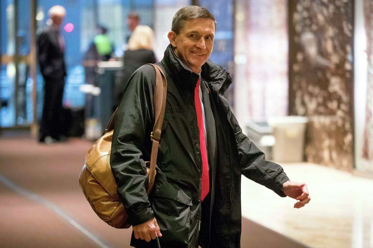 FILE - In this Jan. 3, 2017, file photo, Michael Flynn, then - President-elect Donald Trump's nominee for National Security Adviser arrives at Trump Tower in New York. Flynn will provide some documents to the Senate intelligence committee as part of its probe into RussiaÂ?’s meddling in the 2016 election. A person close to Flynn says that he will be turning over documents related to two of his businesses as well as some personal documents that the committee requested in May 2017. The person says that Flynn plans to produce documents by next week. (AP Photo/Andrew Harnik, File)