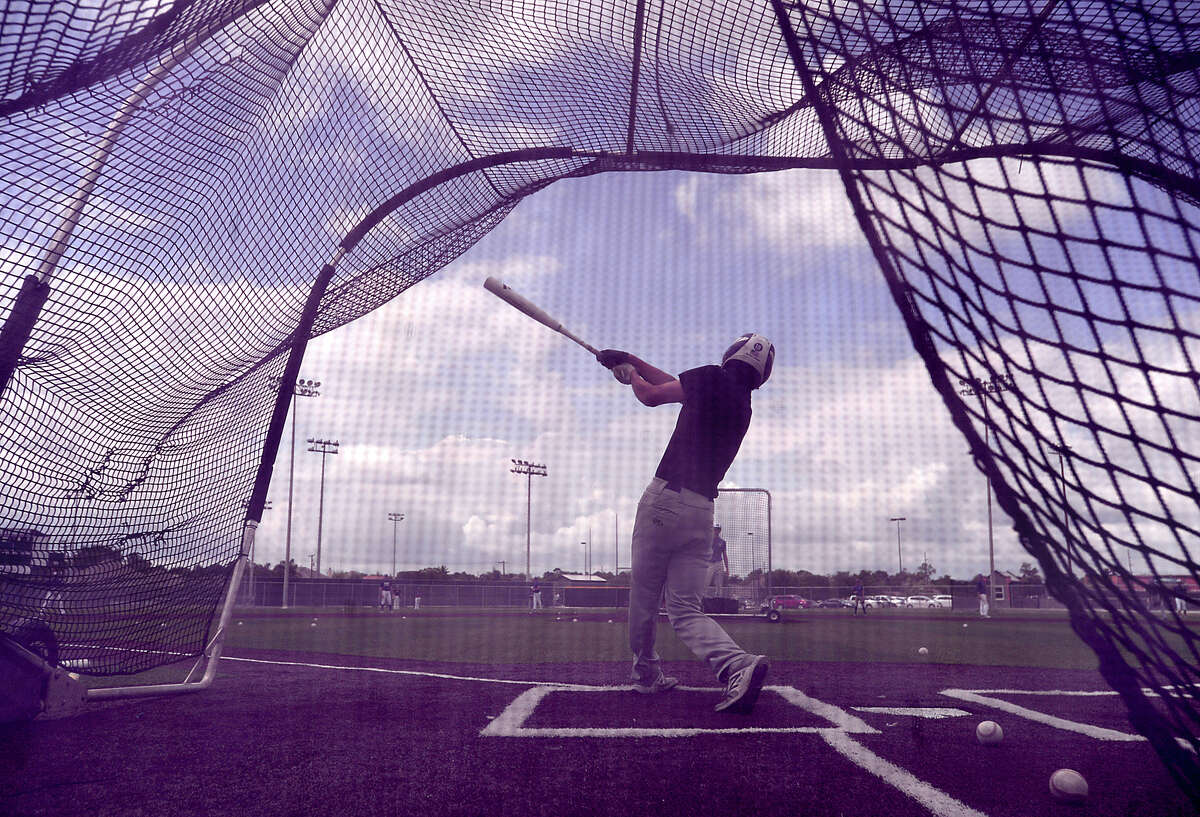 Port Neches - Groves' varsity get in batting practice as the Indians prepare for today's Class 5A Regional Final against Brenham in Huntsville. Photo taken Tuesday, May 30, 2017 Kim Brent/The Enterprise