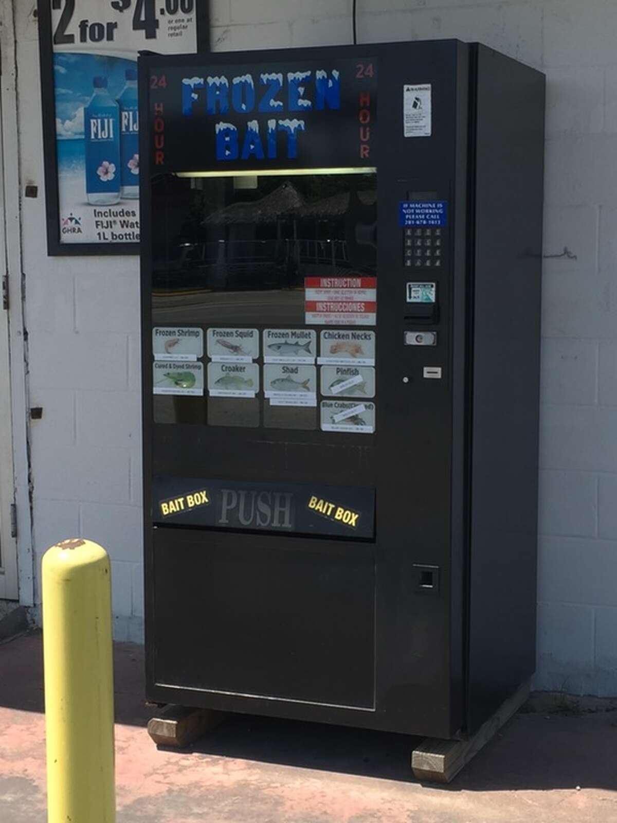 Fishing bait vending machine in Texas is among most convenient things
