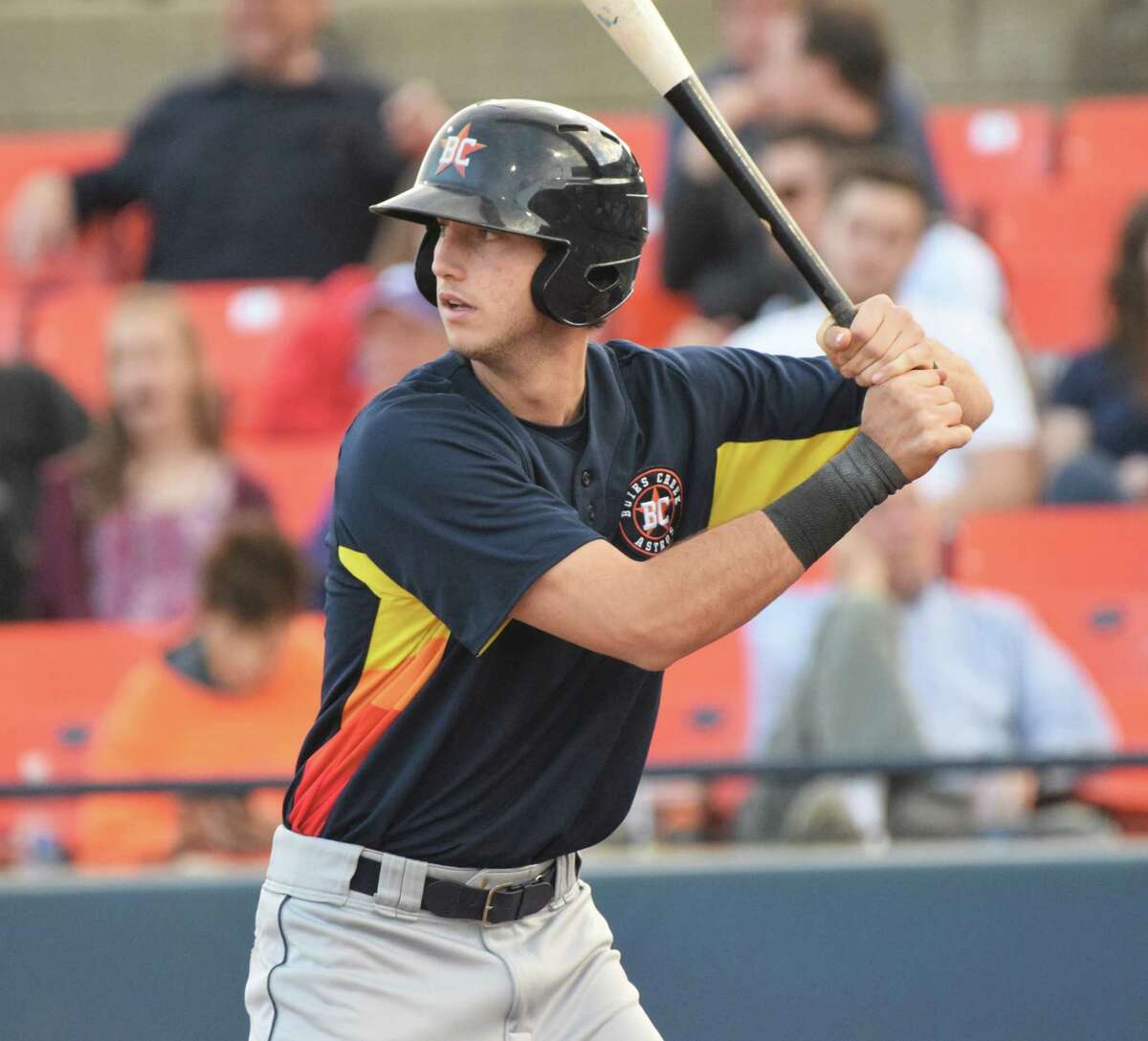 Astros prospect Kyle Tucker in a 2017 game with the Buies Creek Astros of the Carolina League.