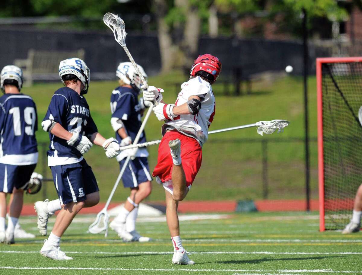 Greenwich boys lacrosse team edges Staples in first round of states