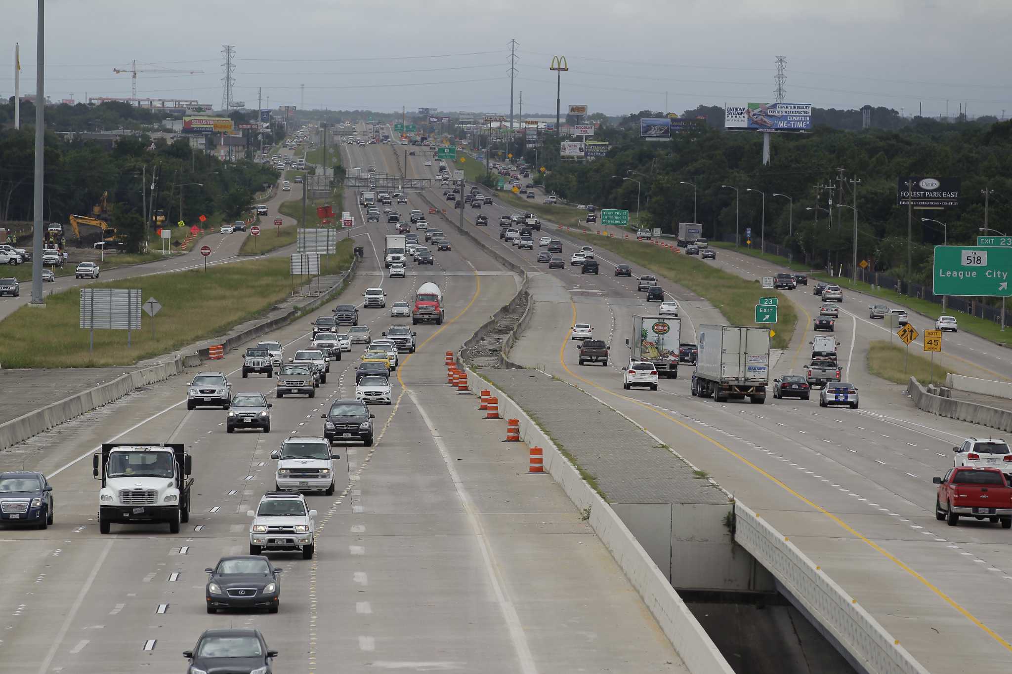 I45 widening projects begin move to Galveston