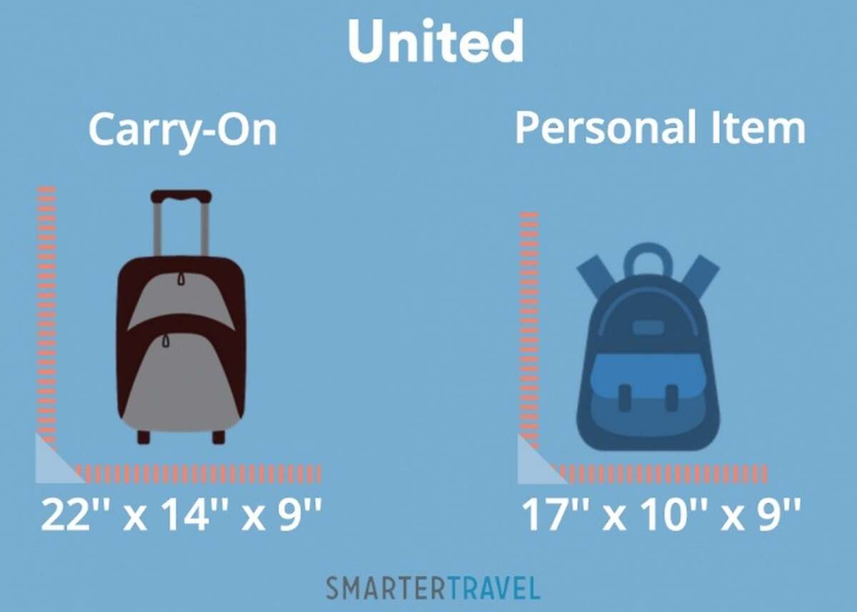 what is the carry on size for united