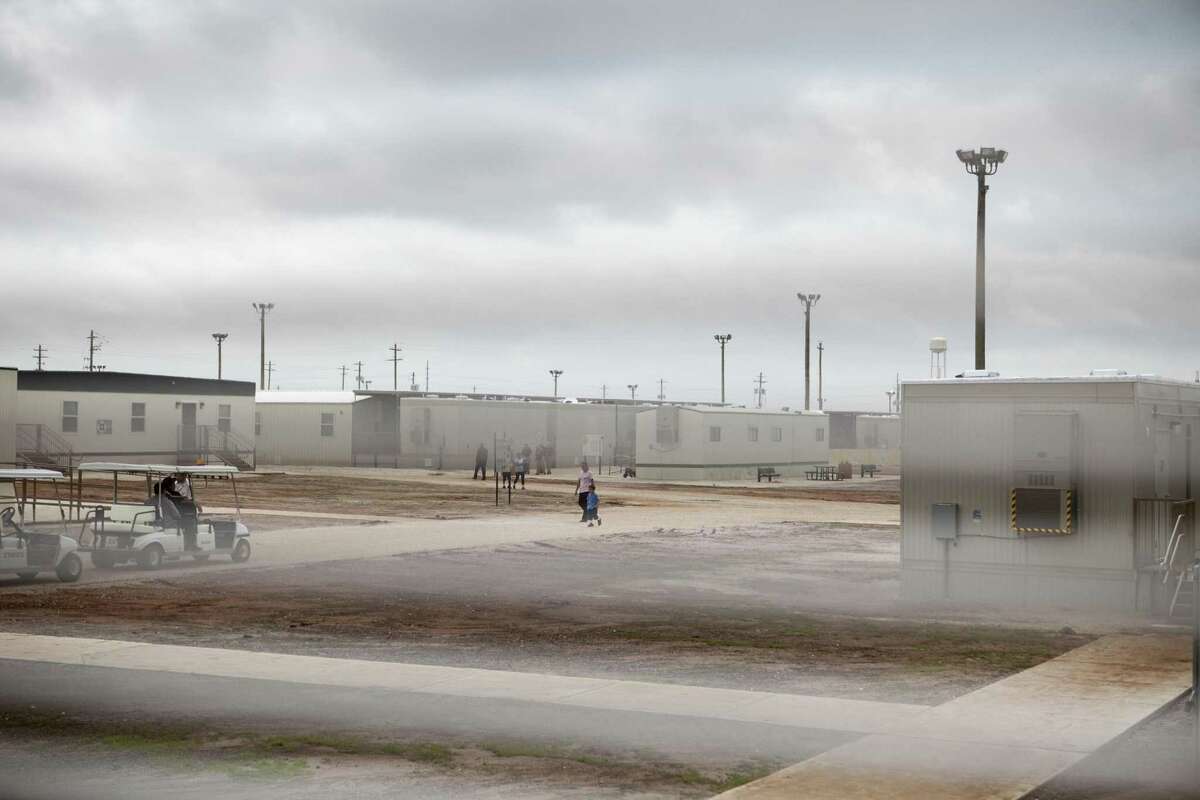 The South Texas Family Residential Center that houses thousands of women and children who were caught crossing the border illegally seeking asylum in the U.S., in Dilley, Texas, May 14, 2015. Lawmakers, advocates and others say confinement only compounds the suffering of women fleeing predatory gangs or domestic abuse in Central America. (Ilana Panich-Linsman/The New York Times) -- NO SALES; FOR EDITORIAL USE ONLY WITH STORY SLUGGED IMMIG DETENTION BY JULIA PRESTON. ALL OTHER USE PROHIBITED.
