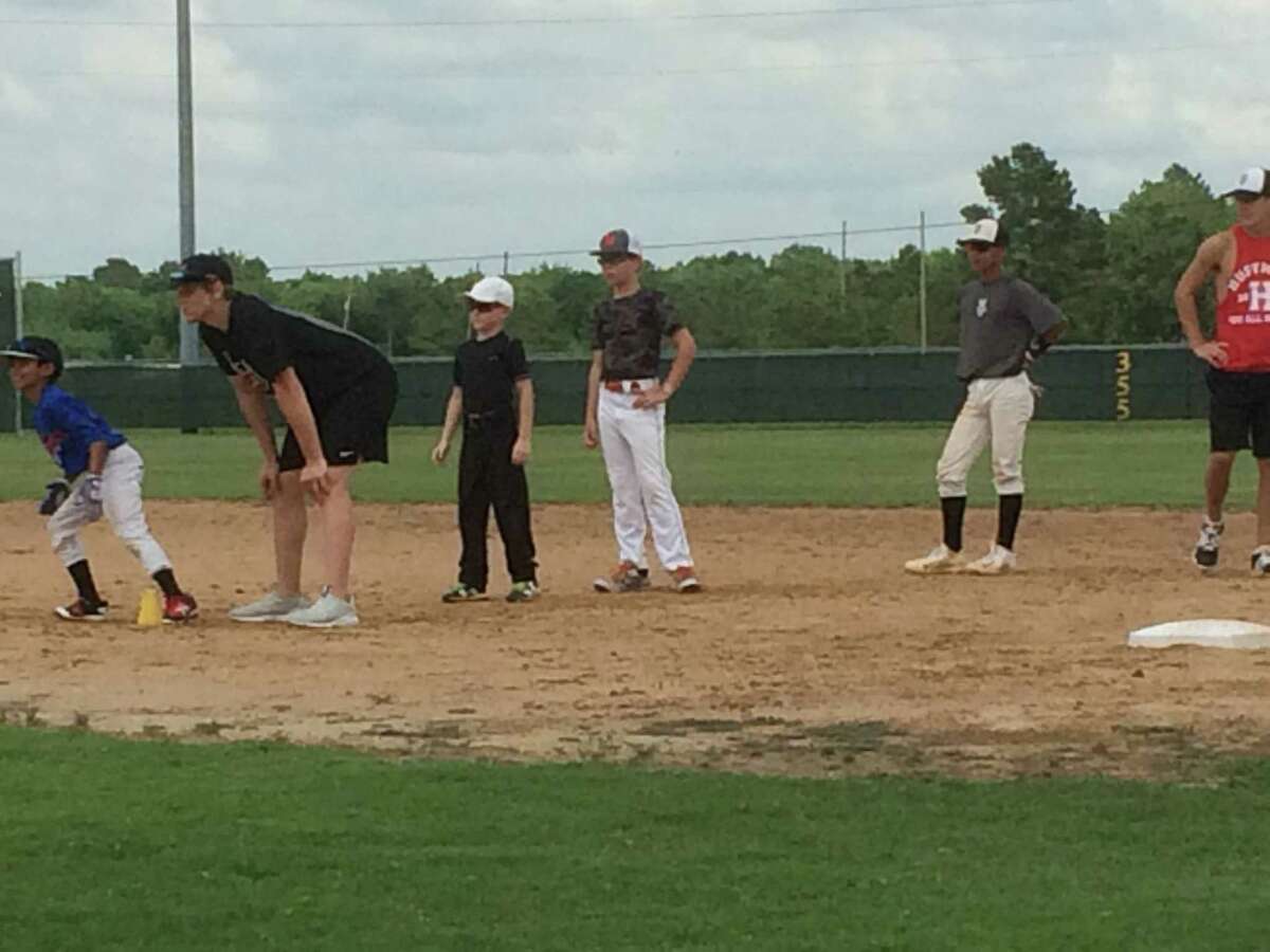 Children enjoy Hargrave Baseball Camp
