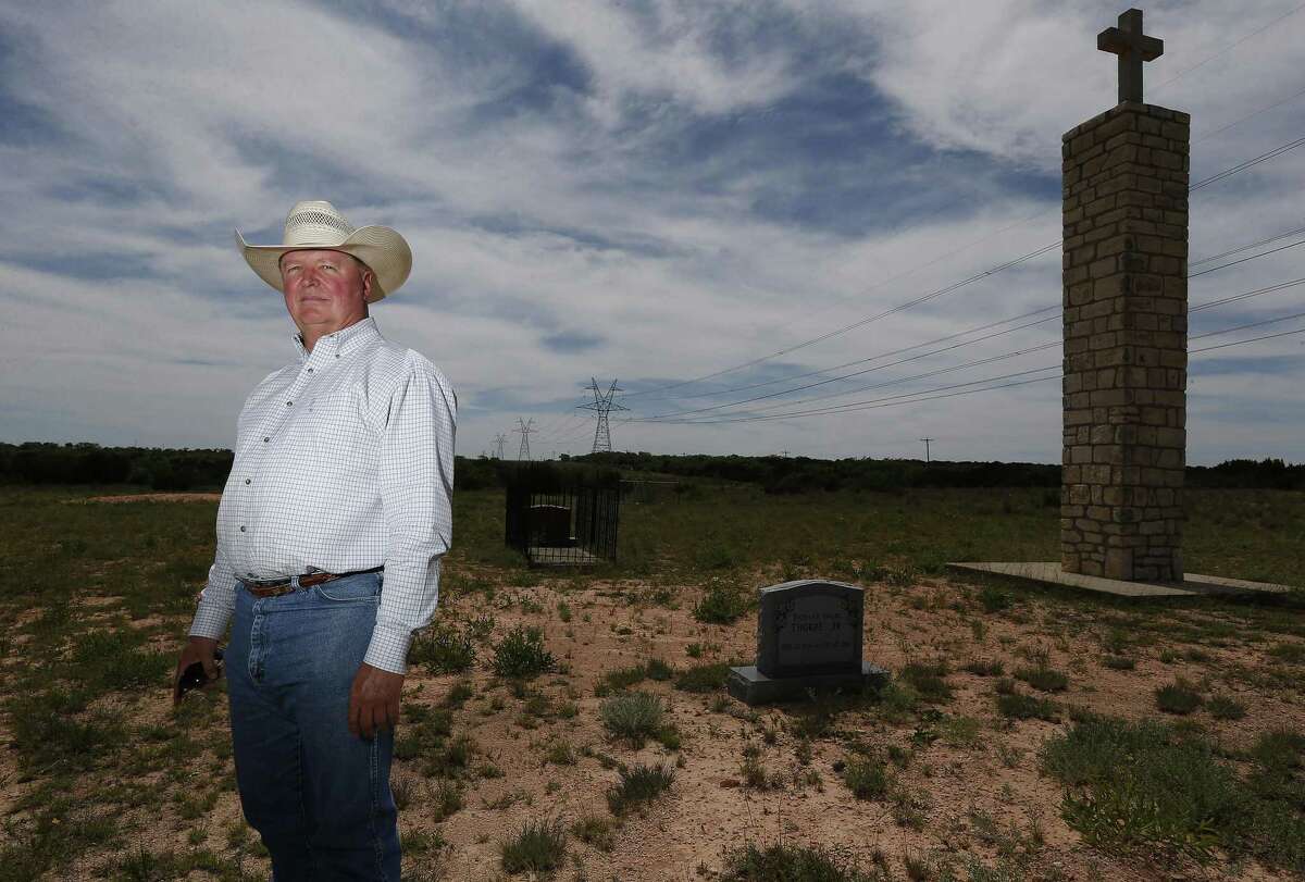 Profile on Richard Thorpe, past president of the Texas and Southwestern Cattle Raisers Assocation, at his ranch in Winters, Texas on Thursday, May 25, 2017. TSCRA is one of the groups that have been lobbying for eminent domain reform. (Kin Man Hui/San Antonio Express-News)