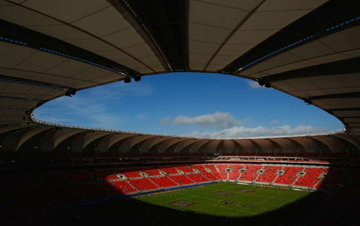 PORT ELIZABETH, SOUTH AFRICA - JUNE 16: A general view of the Nelson Mandela Bay Stadium which will host games in next years 2010 FIFA World Cup, on June 16, 2009 in Port Elizabeth, South Africa. (Photo by Stu Forster/Getty Images)