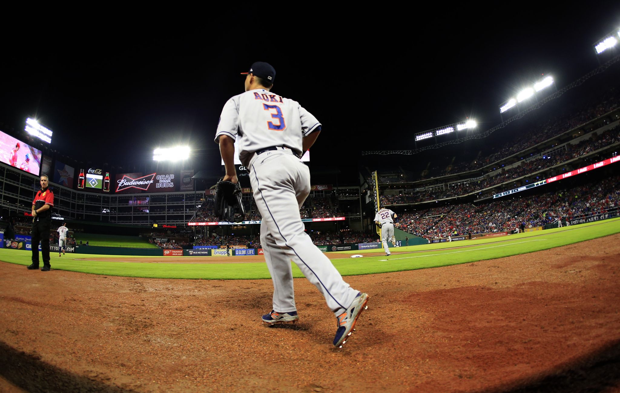 JUN 02, 2017: Houston Astros first baseman Yuli Gurriel #10 during an MLB  game between the Houston Astros and the Texas Rangers at Globe Life Park in  Arlington, TX Houston defeated Texas