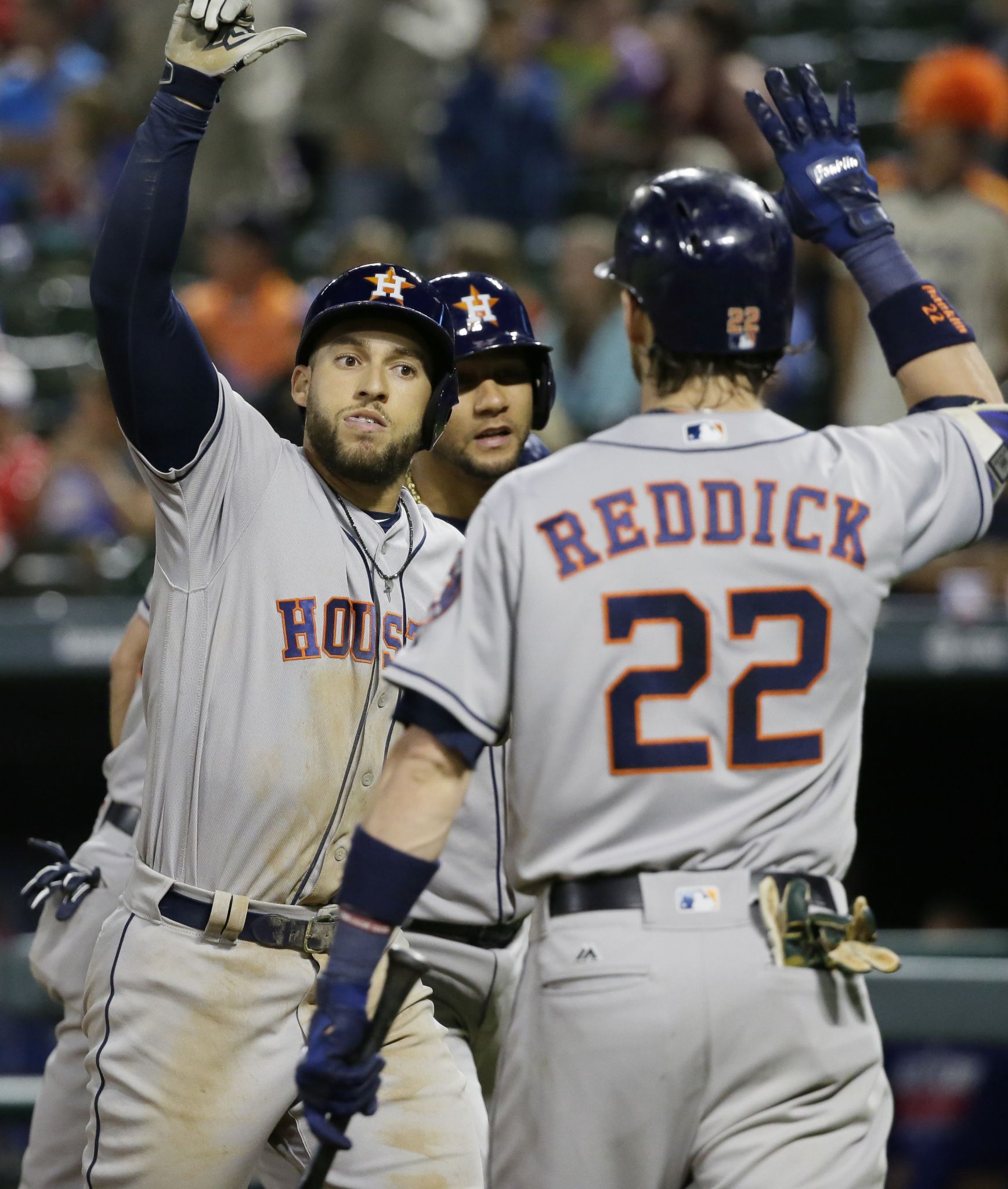 JUN 02, 2017: Houston Astros first baseman Yuli Gurriel #10 during an MLB  game between the Houston Astros and the Texas Rangers at Globe Life Park in  Arlington, TX Houston defeated Texas