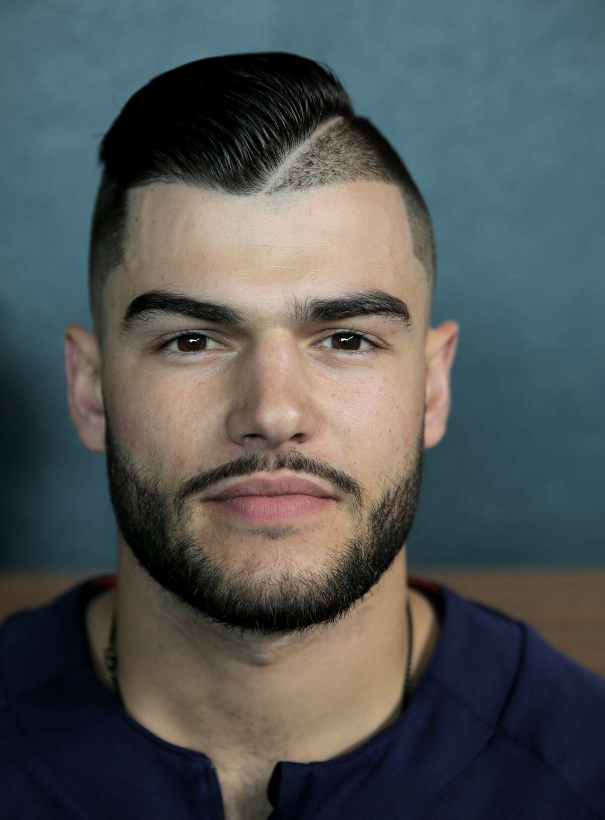 Houston Astros starting pitcher Lance McCullers Jr. (43) and his hair style. Houston Astros and Baltimore Orioles in the second of a three-game series at Minute Maid Park on Saturday, May 27, 2017, in Houston. Astros lead the series 1-0. ( Elizabeth Conley / Houston Chronicle )