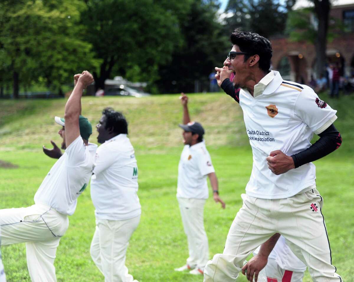 About 200 people were at Lincoln Park in Albany, N.Y. on June 3, 2017 to watch the first-ever Mayor's Cup cricket game. The event, attended by Albany Mayor Kathy Sheehan, brought fans of the sport from across the Capital Region for an afternoon of friendly cricket. (Robert Downen / Times Union)