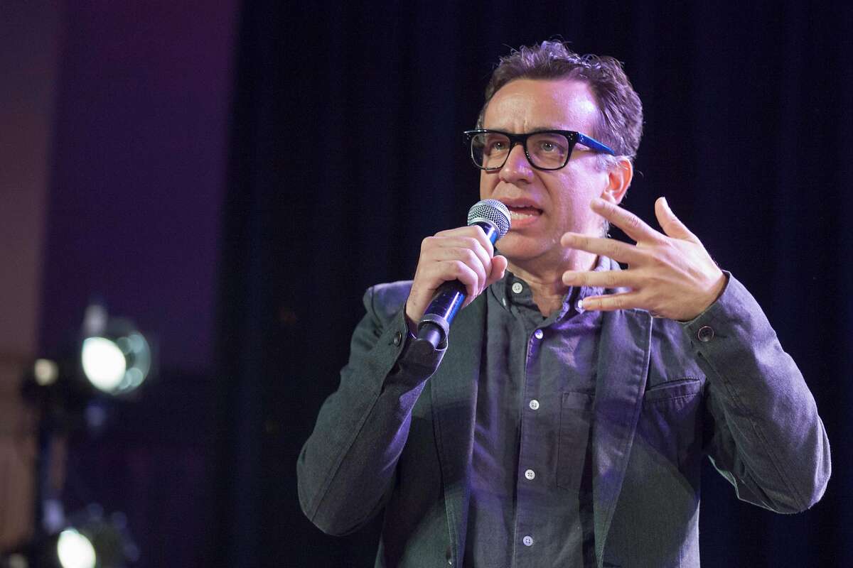 Fred Armisen during the Theme Park Improv at the Larkin Street Comedy Club during Colossal Clusterfest at Civic Center Plaza in San Francisco, California, USA 3 Jun 2017. (Peter DaSilva/Special to The Chronicle)