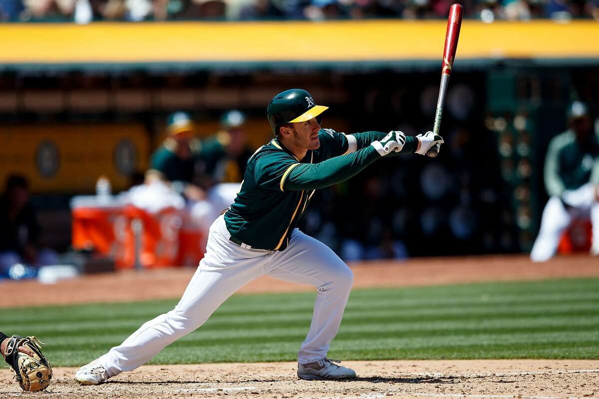 A’s Mark Canha out with stomach flu