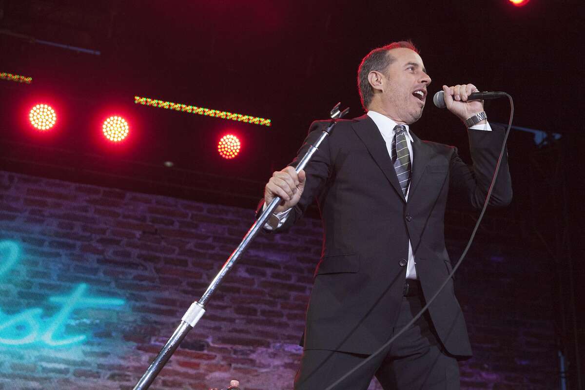 Jerry Seinfeld performs the last set at Colossal Clusterfest at Civic Center Plaza in San Francisco, California, USA 4 Jun 2017. (Peter DaSilva/Special to The Chronicle)