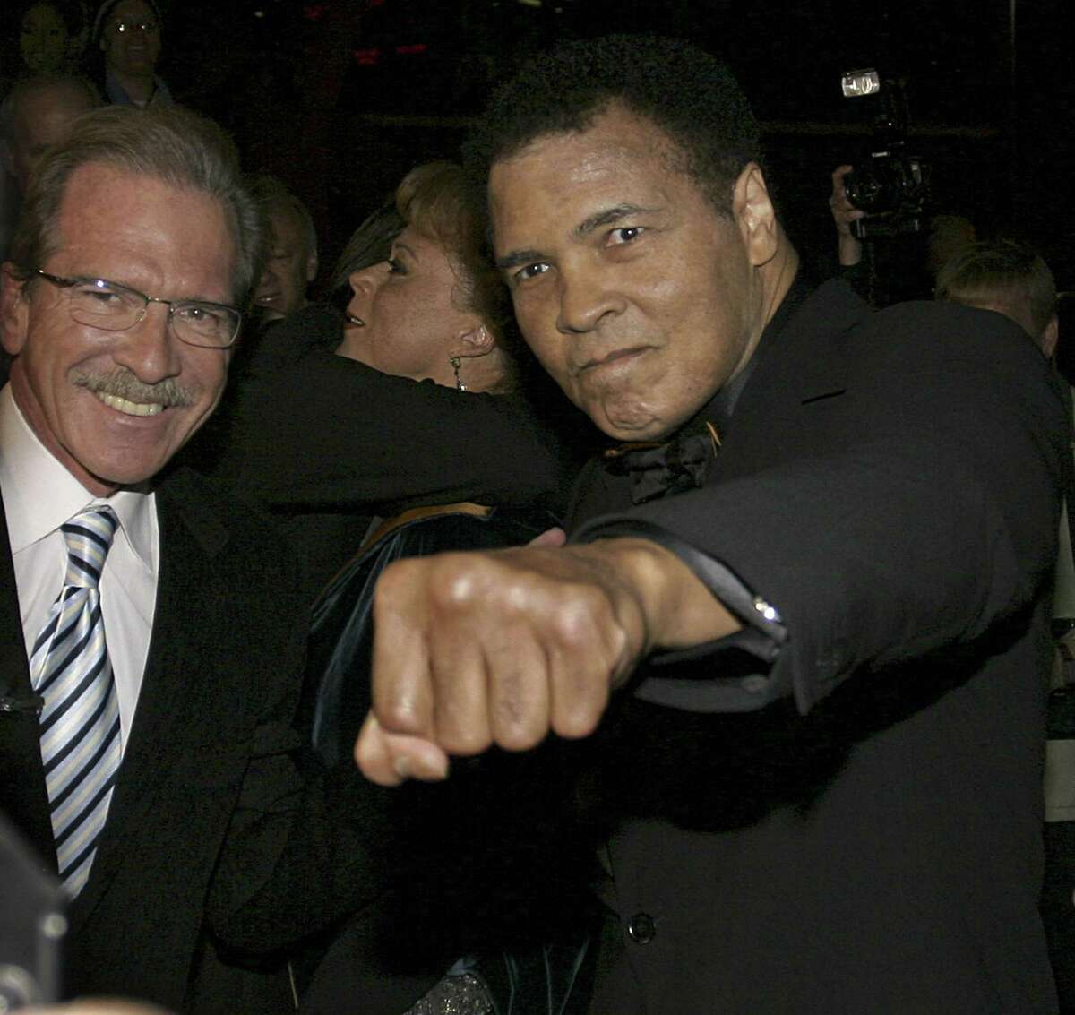 Muhammad Ali (right) with Pat O’Brien in 2005.