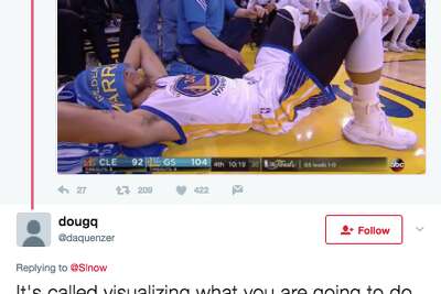 Steph Curry Took A Nap During Game 2 The Internet Freaked Out