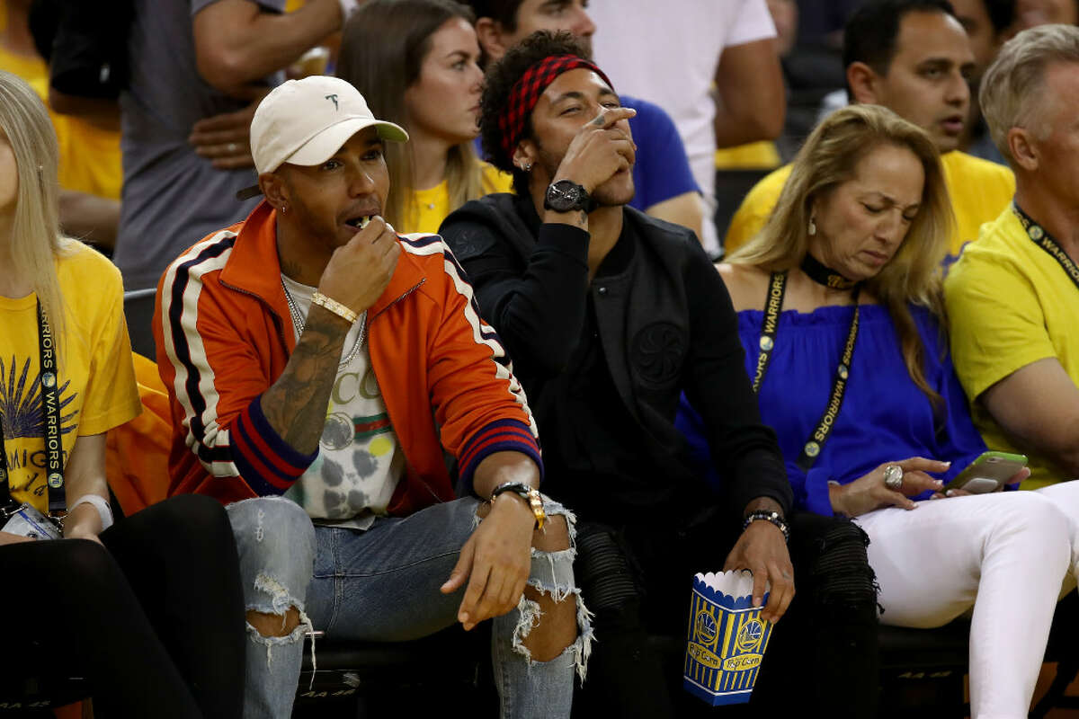 Who's sitting courtside at Warriors games during the Finals?