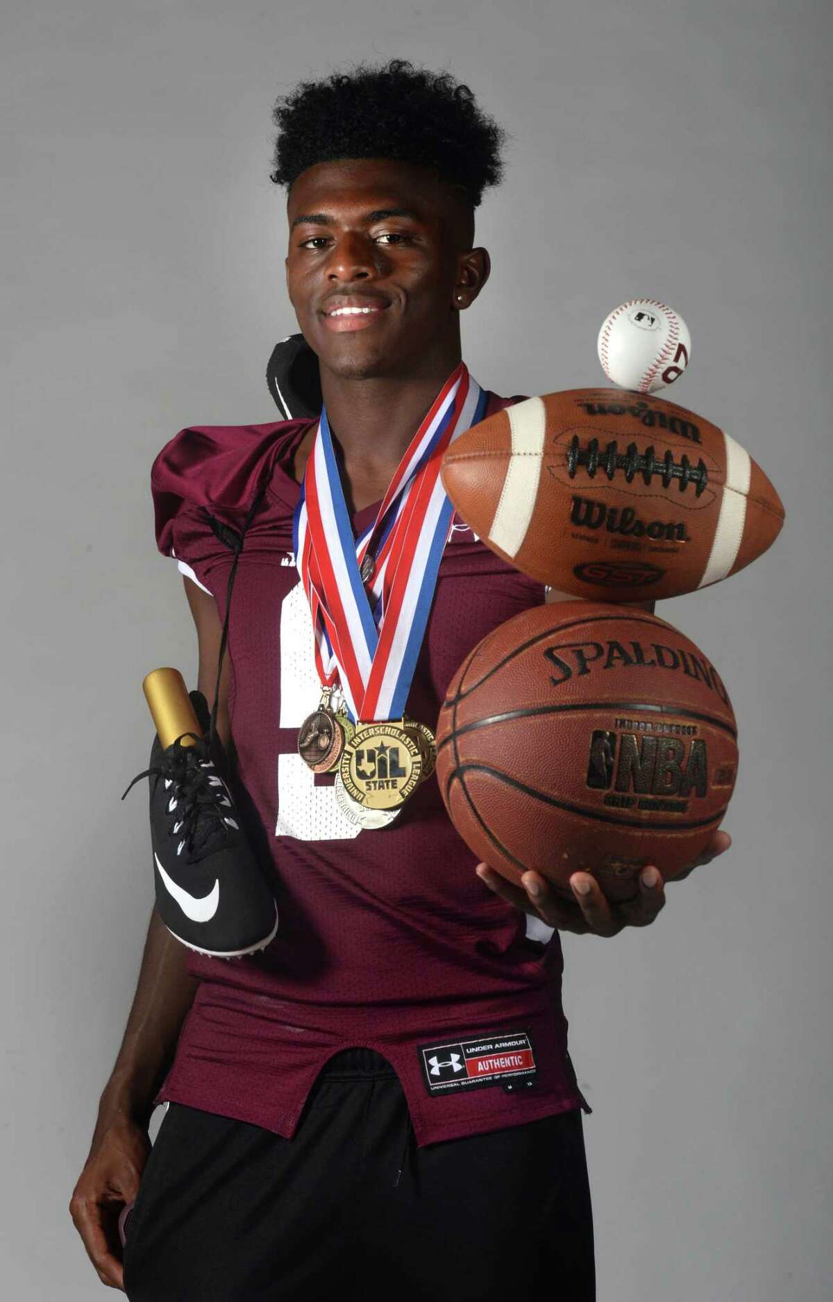 Willie Jones is one of several area athletes who competes in more than one sport. Jones runs track and plays football, baseball and basketball for the Silsbee Tigers. Photo taken Friday, June 02, 2017 Guiseppe Barranco/The Enterprise
