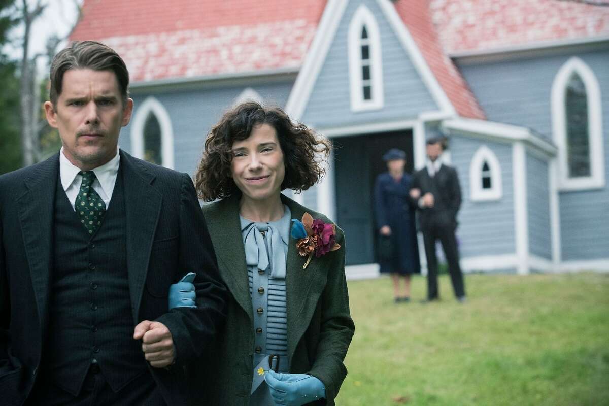 Ethan Hawke (left) and Sally Hawkins in the upcoming Maudie Lewis biopic, "Maudie."