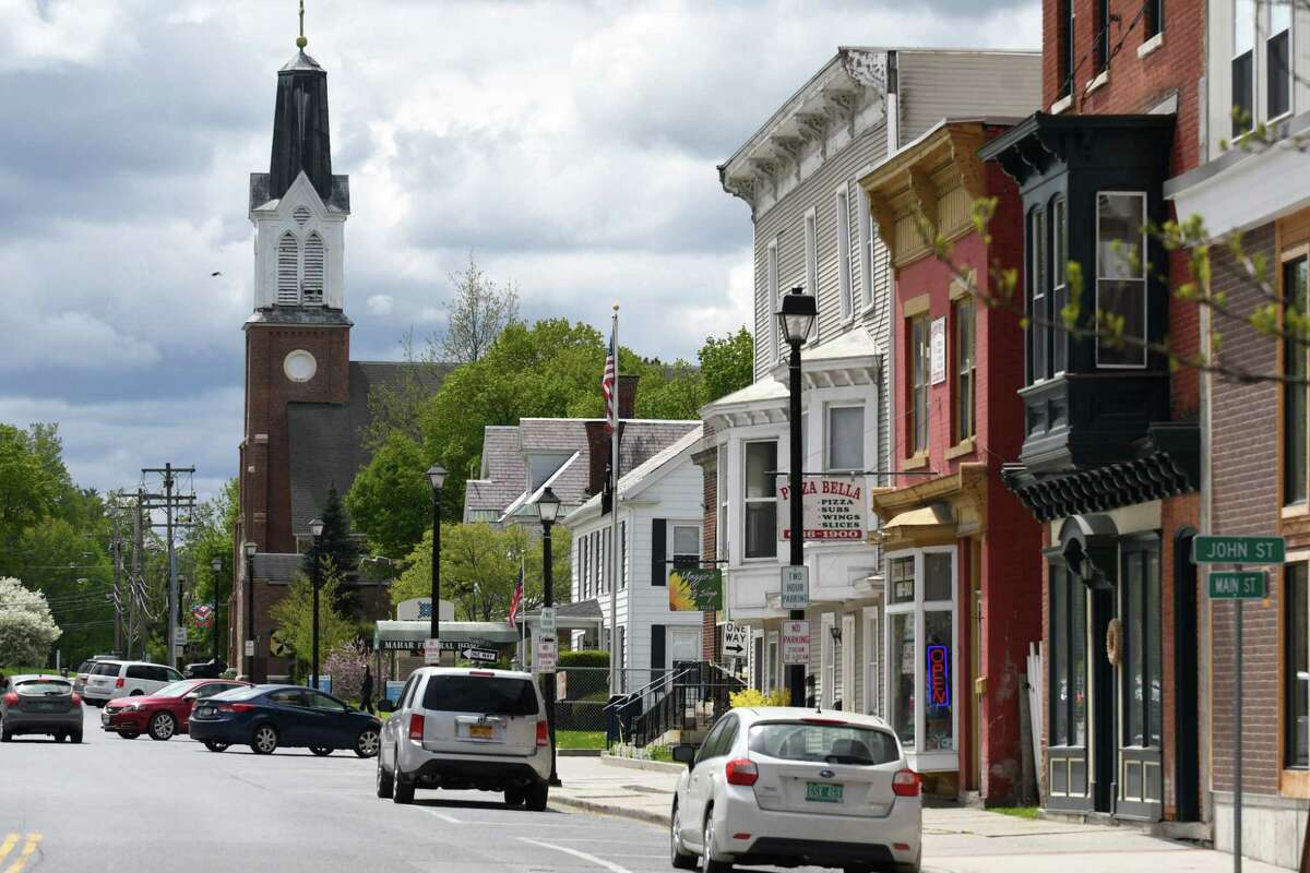 Main Street on Wednesday, May, 10, 2017, in Hoosick Falls, N.Y. (Will Waldron/Times Union)