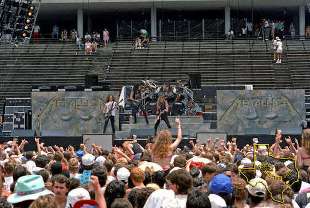 Metallica in Houston through the years