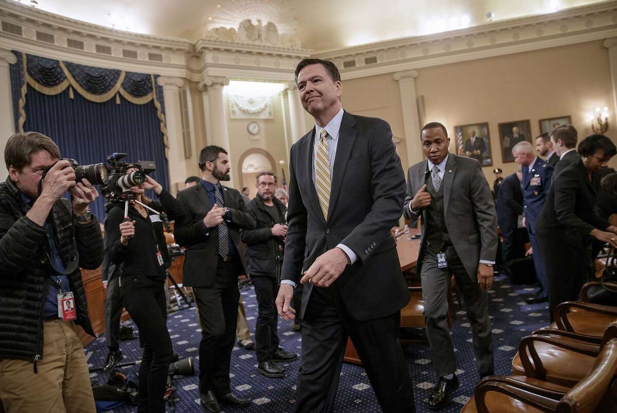 FBI Director James Comey takes a break after three hours of testifying on Capitol Hill in Washington, Monday, March 20, 2017, before the House Intelligence Committee hearing on allegations of Russian interference in the 2016 U.S. presidential election. (AP Photo/J. Scott Applewhite)