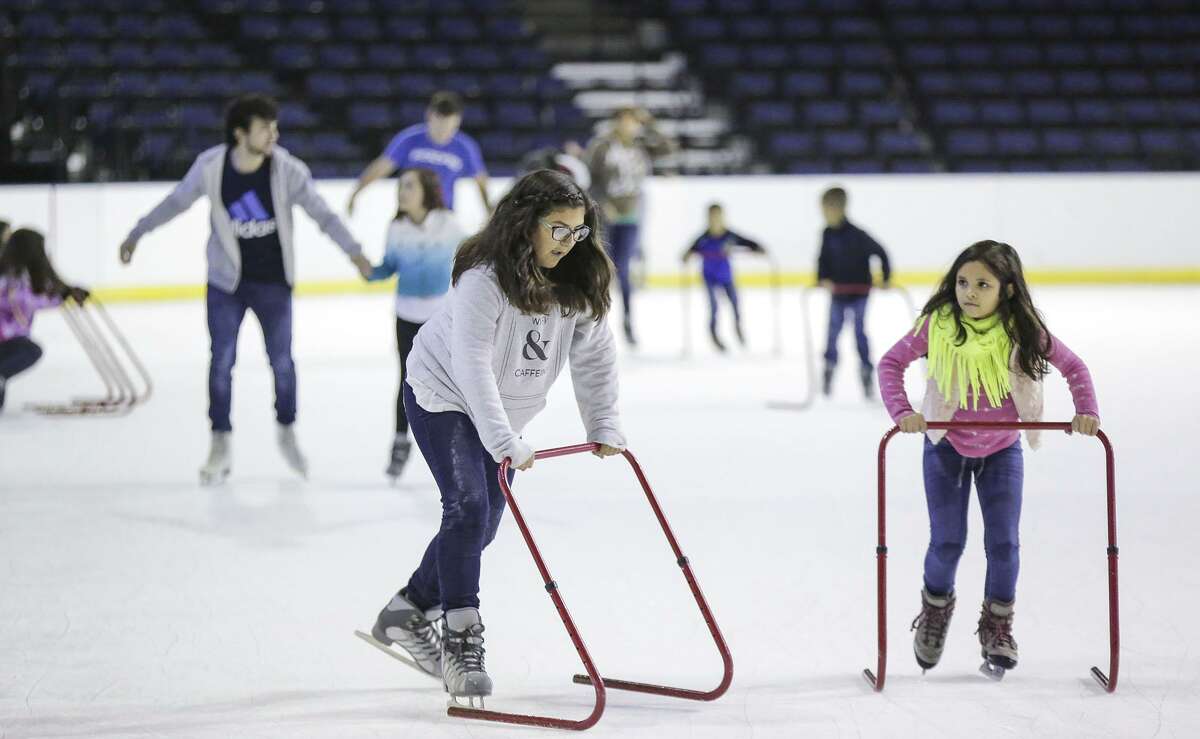 Skaters take to the ice at Laredo Energy Arena's Holiday Skate Days last November. The arena begins its Summer Breeze Ice Skating event Friday and lasts through June 23.