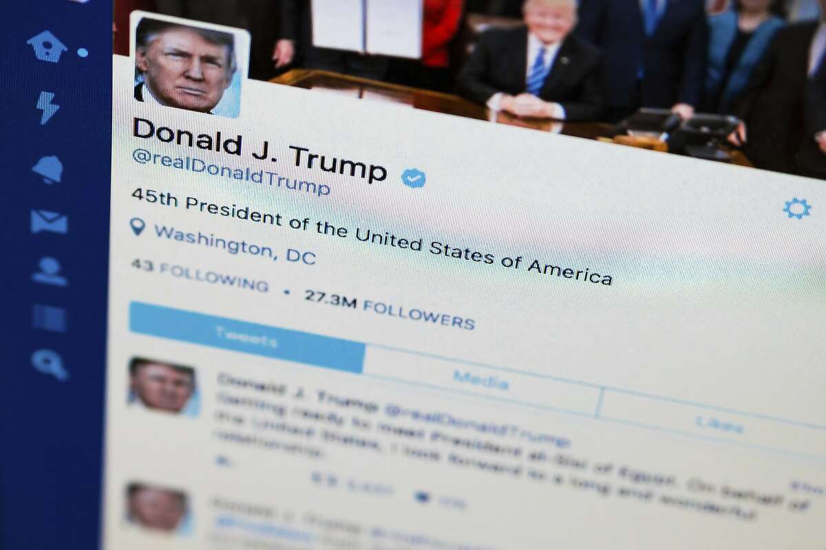 President Donald Trump's Twitter feed.
