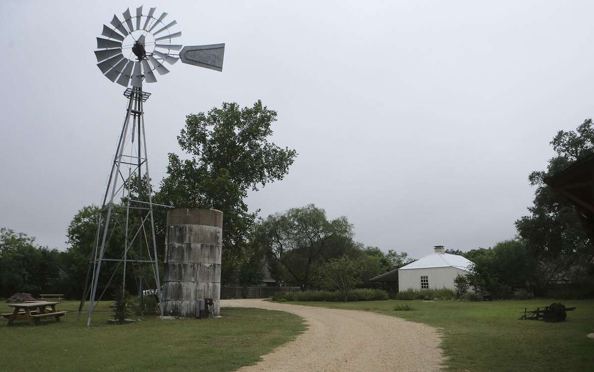 A restored Aermotor windmill is on the property at the old Voelcker Farm at Phil Hardberger Park. The garden has been planted under the supervision of the Phil Hardberger Park Conservancy.