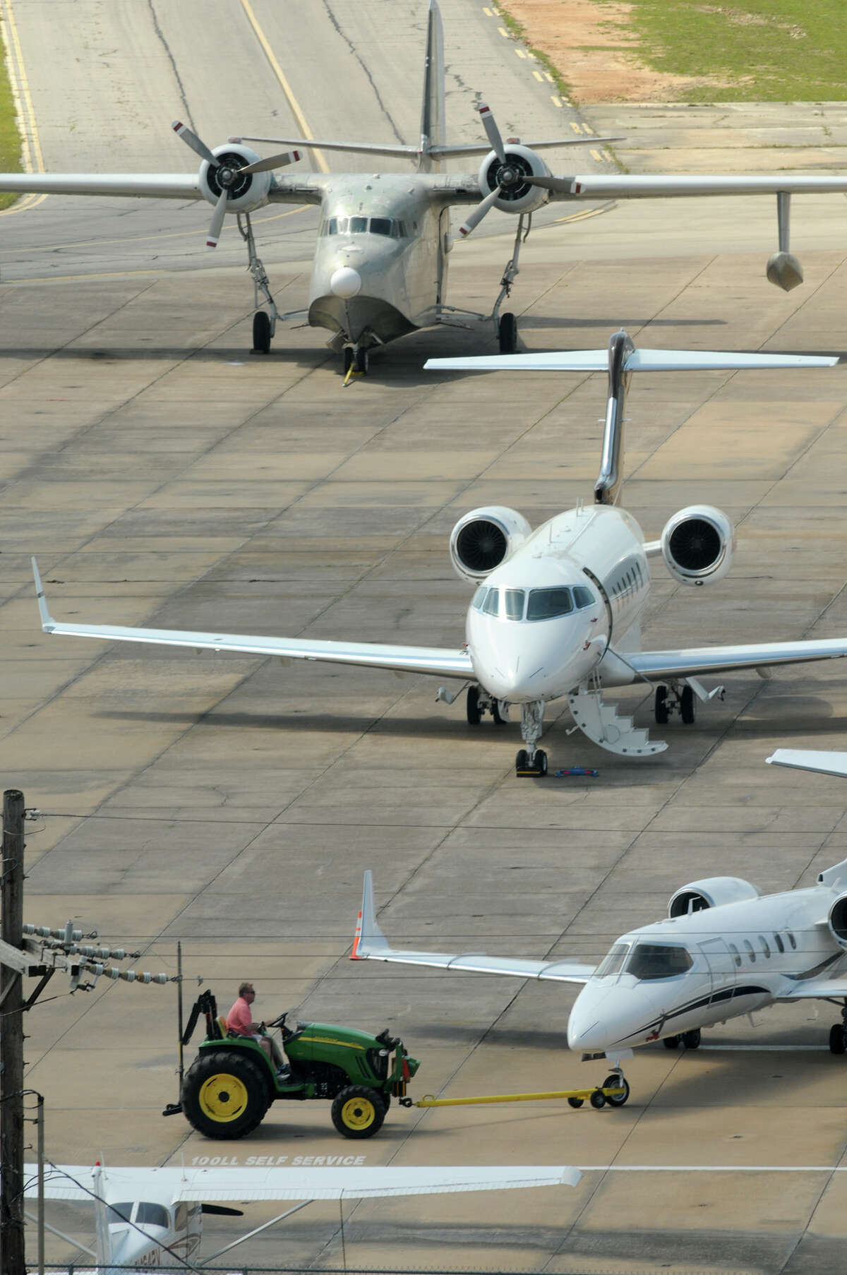 Officials at regional airports in the area, including Conroe-North Houston, are worried that the proposed privatization of the air-traffic control system would affect staffing and costs. (Photo by Jerry Baker)
