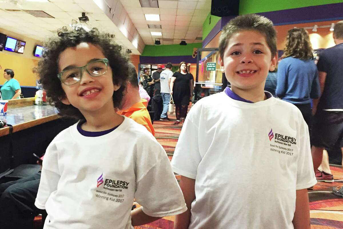 The Epilepsy Foundation of Northeastern New York recognized the winners of its recent 26th annual Bowl for Epilepsy at Spare Time in Latham on June 5, Jaina and Jacob and (Gwennan Booth)