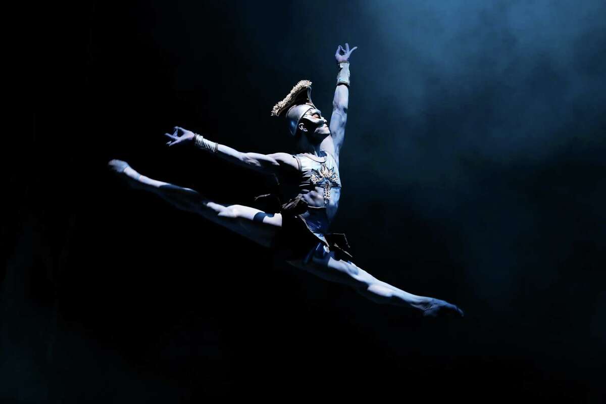Houston Ballet soloist Chun Wai Chan as Garuda in Stanton Welch's "La Bayadere."