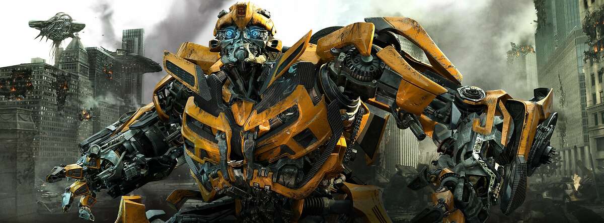In this publicity image released by Paramount Pictures, Bumblebee is shown in a scene from "Transformers: Dark of the Moon." Since the popularity of the "Transformers" franchise, Hollywood has increasingly turned to Hasbro toys like "G.I. Joe" and "Battleship" to capitalize on their familiar brands, even though crafting an actual story based on kid playthings requires more than a little assembly. (AP Photo/Paramount Pictures)